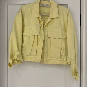 Yellow denim jacket